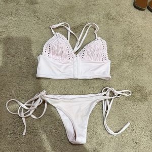 Light pink crochet Frankie’s bikini